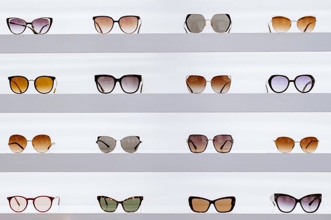 sunglasses on display