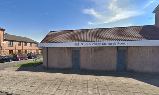 Photograph of exterior of Airdrie driving test centre