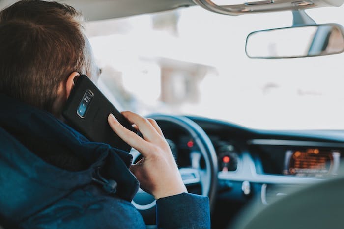 Driving while talking on the phone