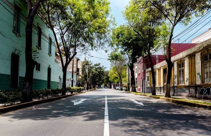 An empty street in Peru