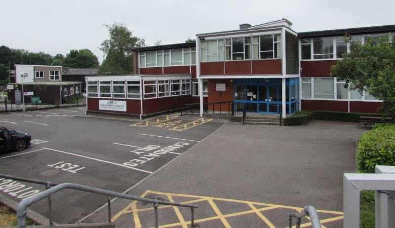 Photograph of the exterior of Bridgend driving test centre