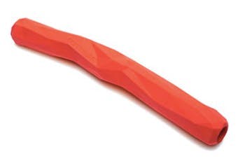 An image of a red stick dog toy 