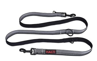An image of a double ended grey dog lead 