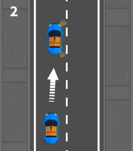 pulling up on the right and correct road positioning