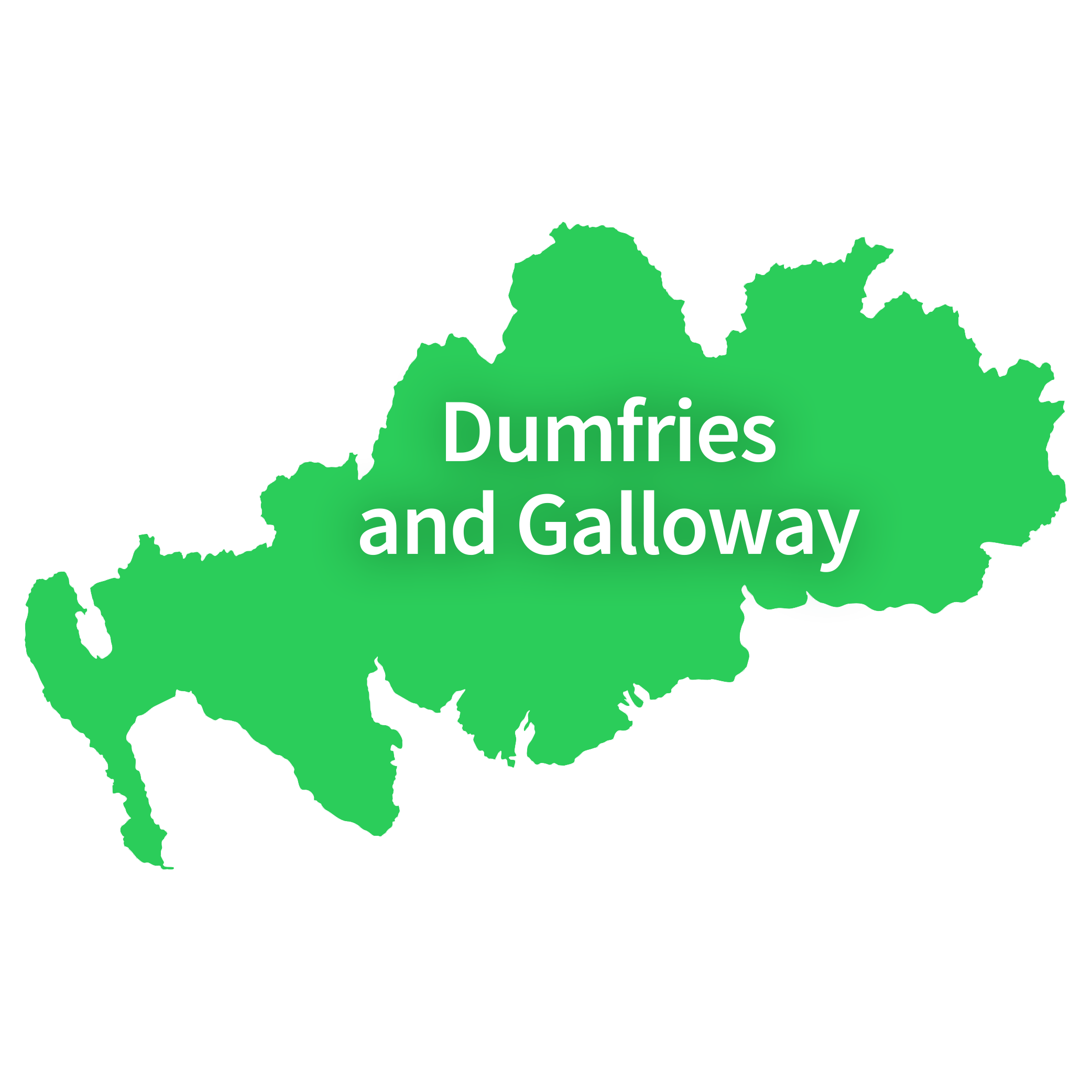 Map of Dumfries and Galloway