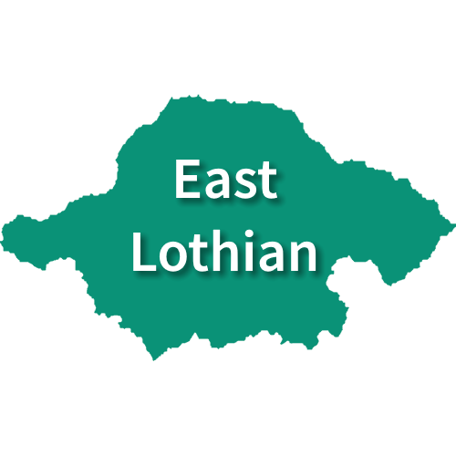 Map of East Lothian