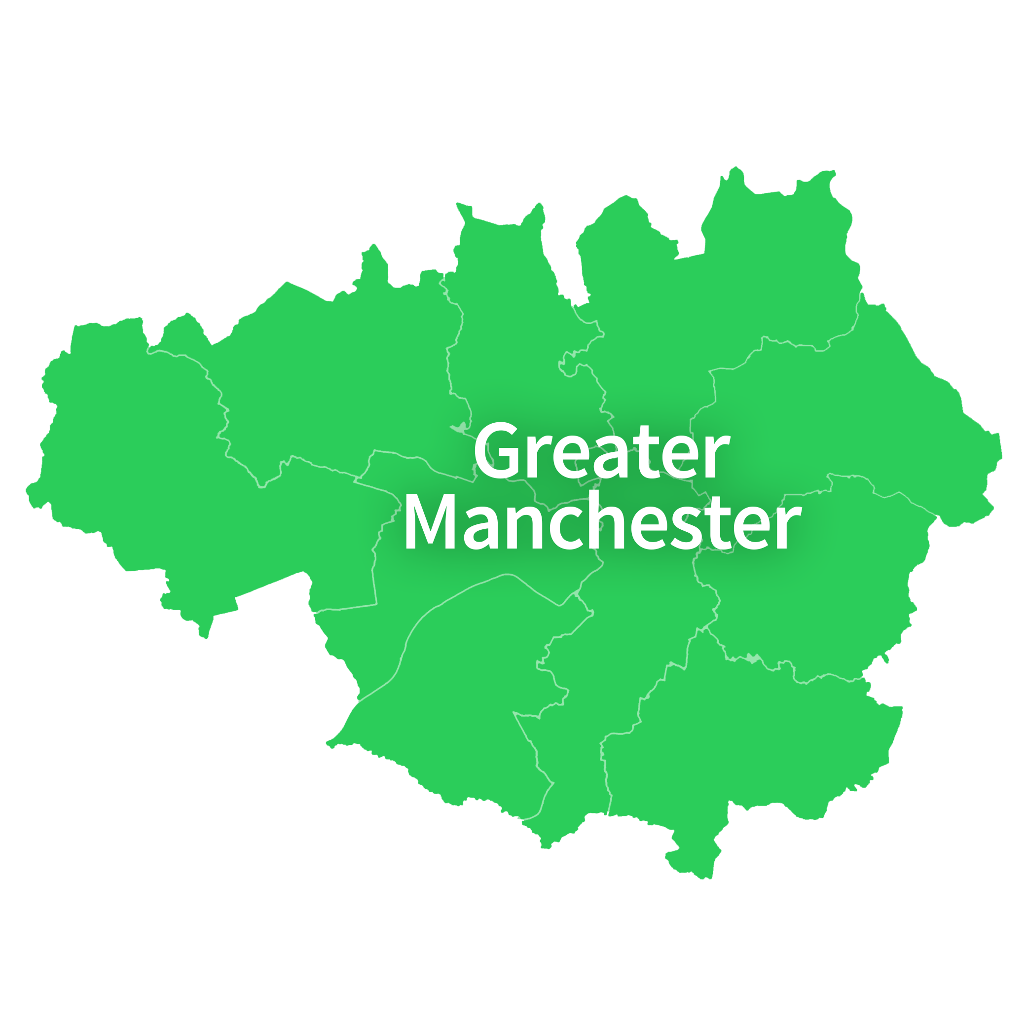 Map of Greater Manchester