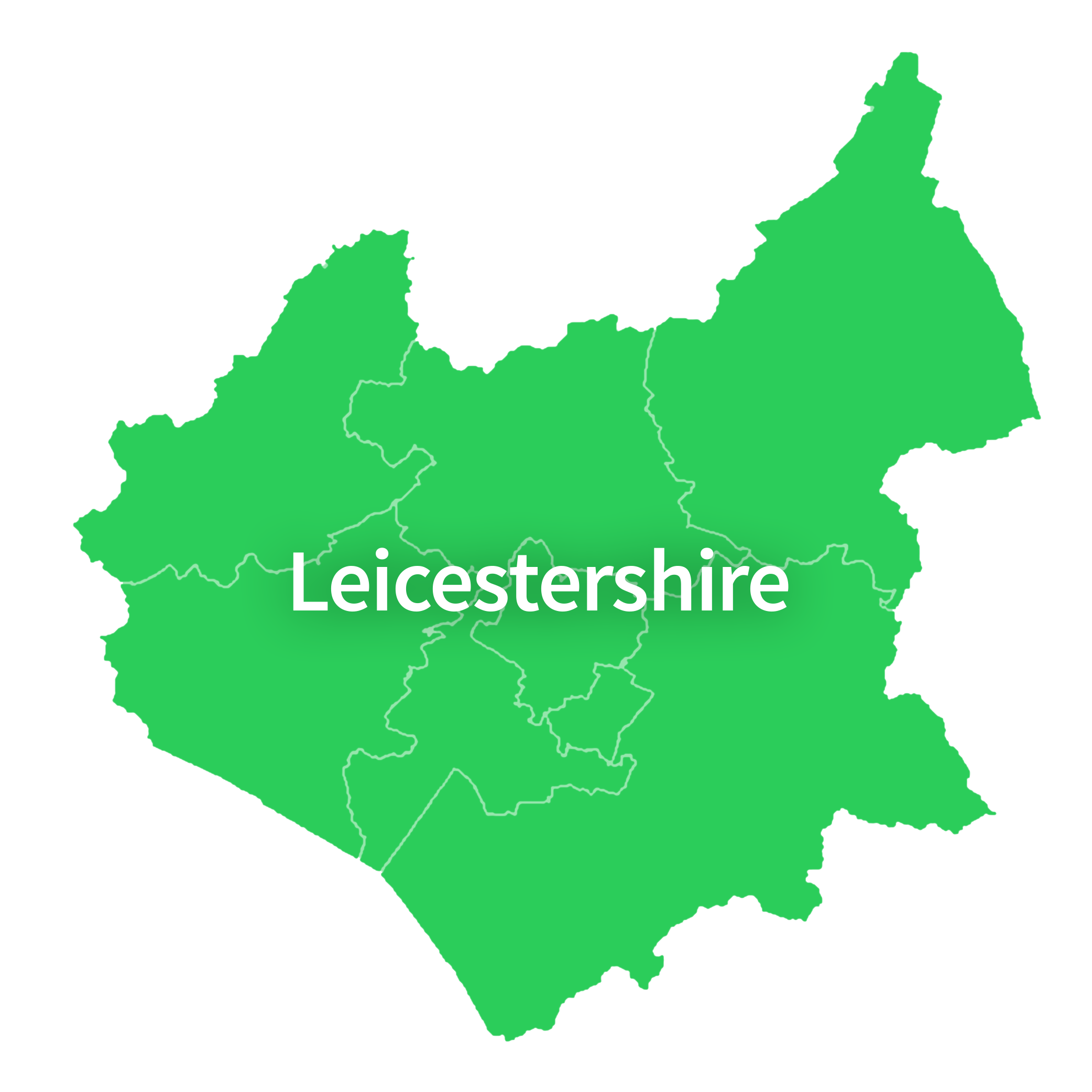 Map of Leicestershire