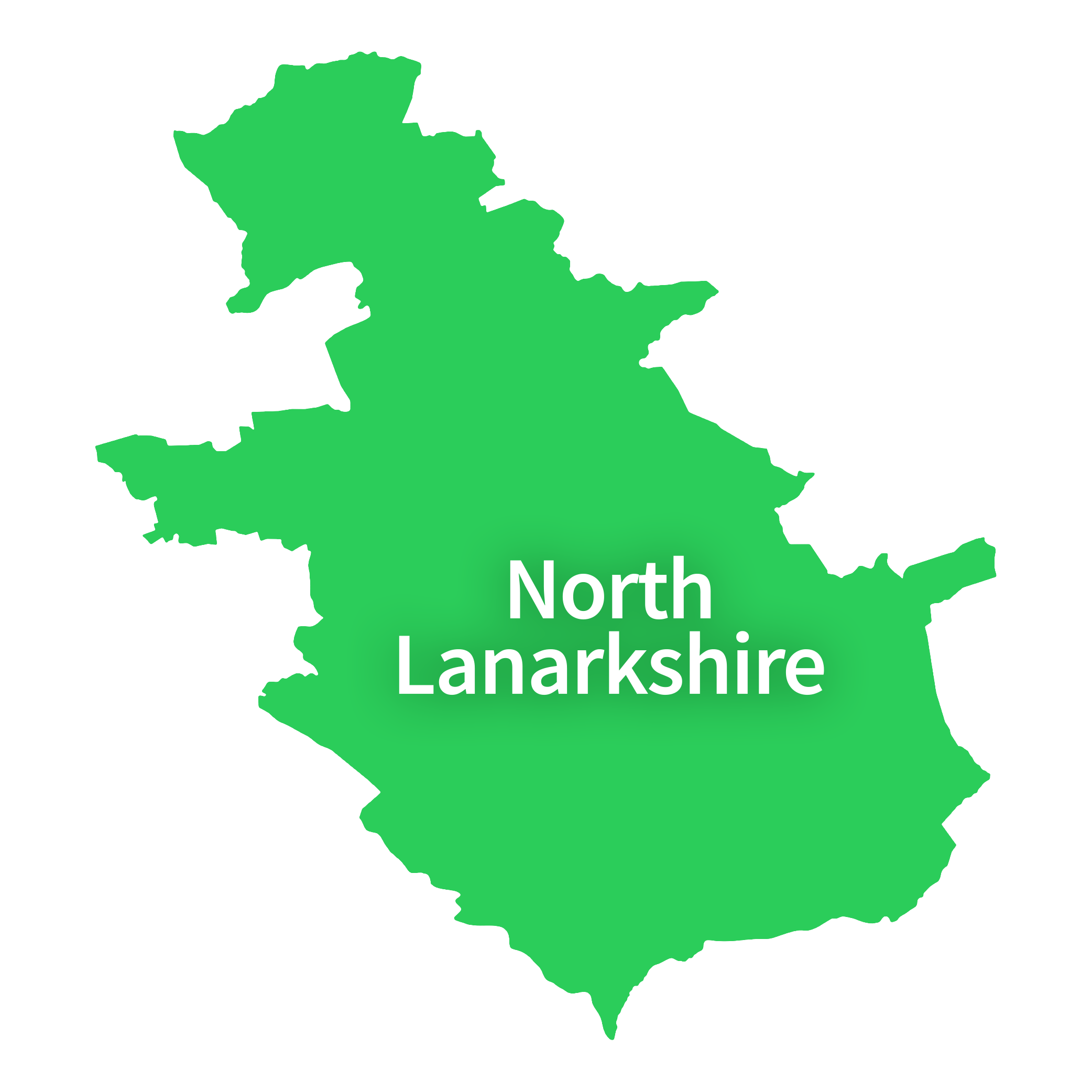 Map of North Lanarkshire