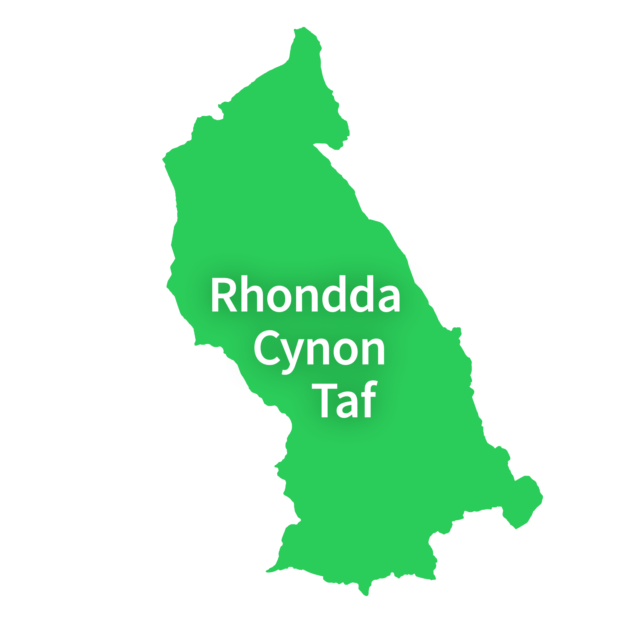 Map of Rhondda Cynon Taf