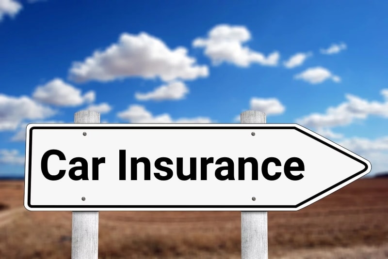 Direction sign with the words 'Car Insurance'
