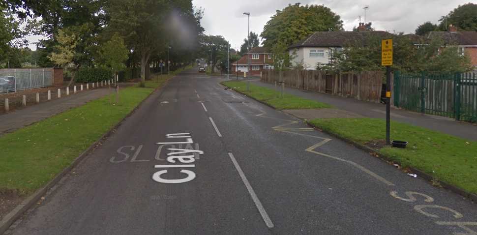 Birmingham (South Yardley) Google Streetview Image Clay Lane