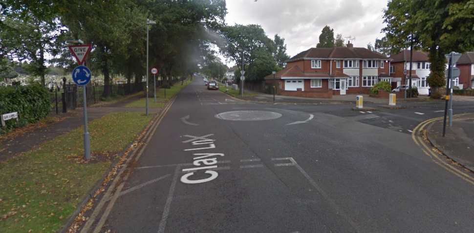 Birmingham (South Yardley) Google Streetview Image Roundabout