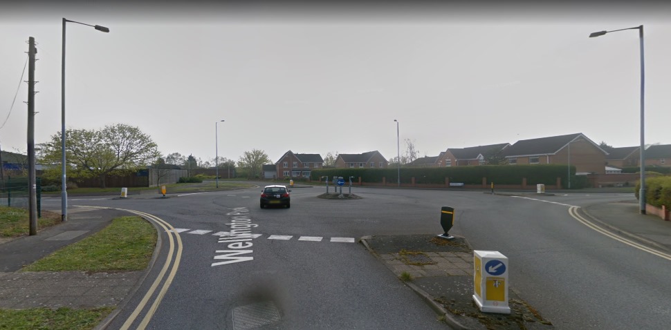 Burton-on-Trent Google Streetview Image Roundabout