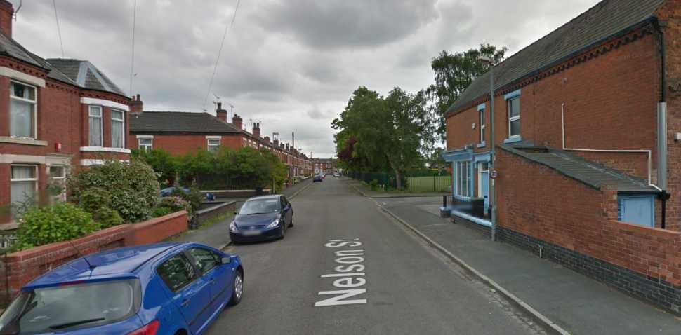 Crewe Google Streetview Image Leading Road