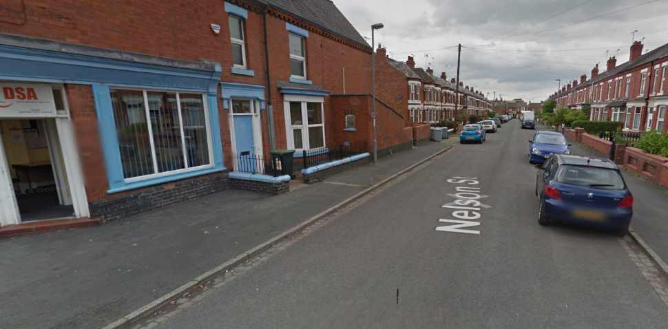 Crewe Google Streetview Image Nelson St