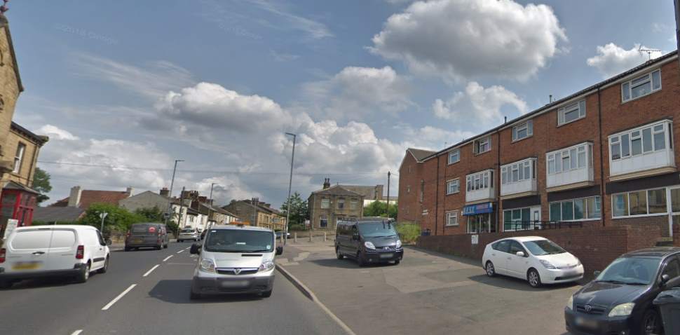 Heckmondwike Google Streetview Image Leading Road