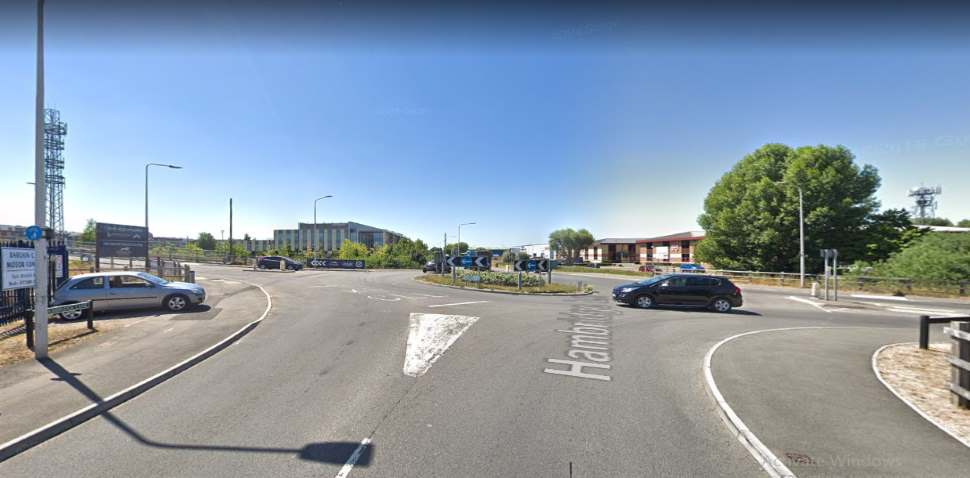 Newbury Google Streetview Image Hambridge Lane Roundabout