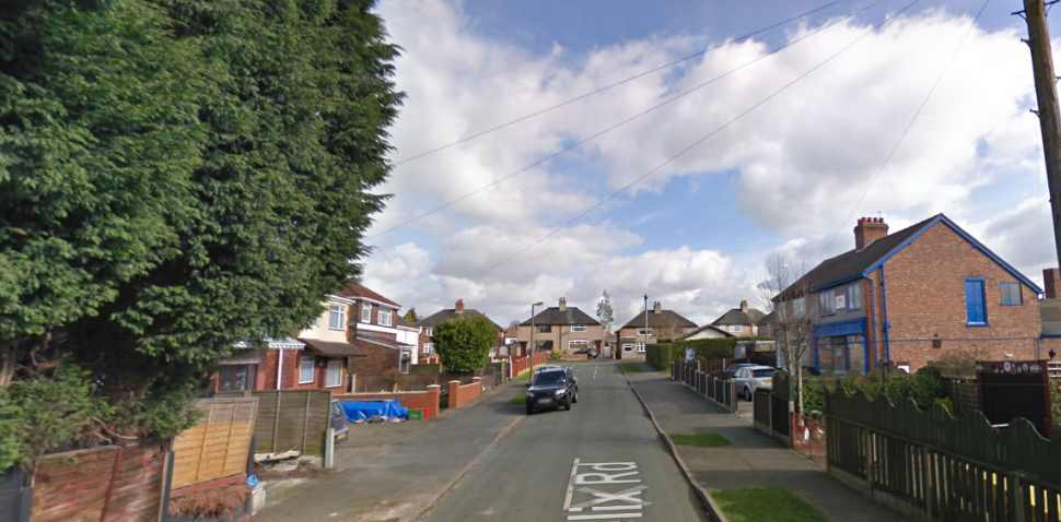 Northwich Google Streetview Image Felix Road