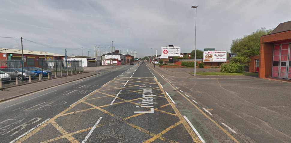 Salford (Fire Station) Google Streetview Image Main Road