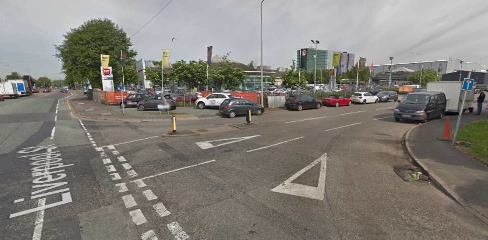 Salford (Fire Station) Google Streetview Image Right Turn