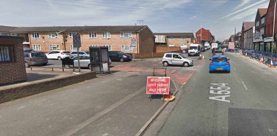 Wallasey Google Streetview Image Leading Road