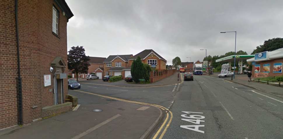 Wednesbury Google Streetview Image Leading Road