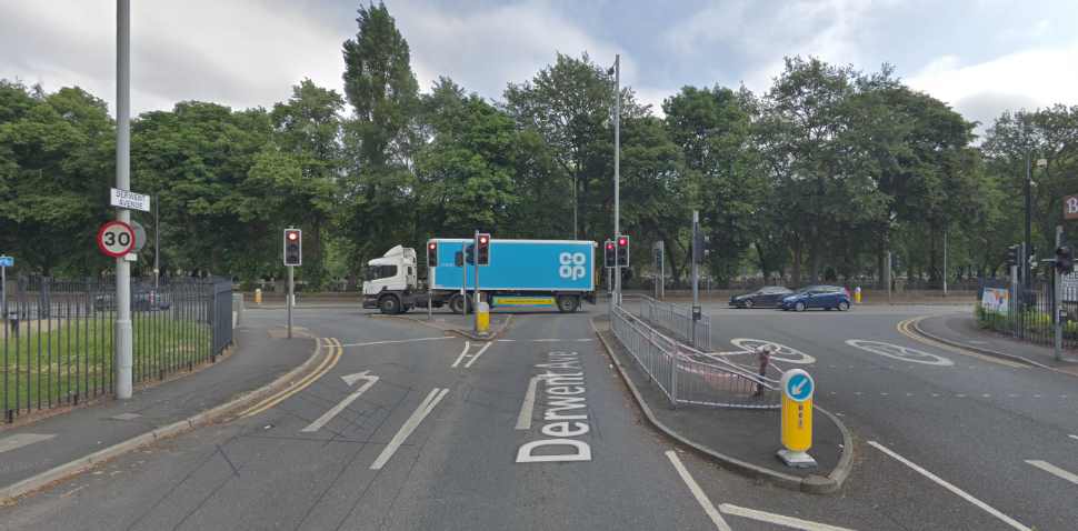 West Didsbury Google Streetview Image Traffic Lights